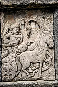 Prambanan - Vishnu Temple, reliefs depicting the story of Krishna and his brother Balarama.
